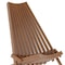 Flash Furniture Delia Indoor/Outdoor Folding Acacia Wood Chair, Low Profile Lounge for Patio, Porch, Garden, Brown LTS-0441-BR-GG - alternate 4